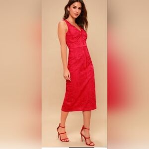 ❤️Finders Keepers Spectrum Red Embroidered Cocktail Dress